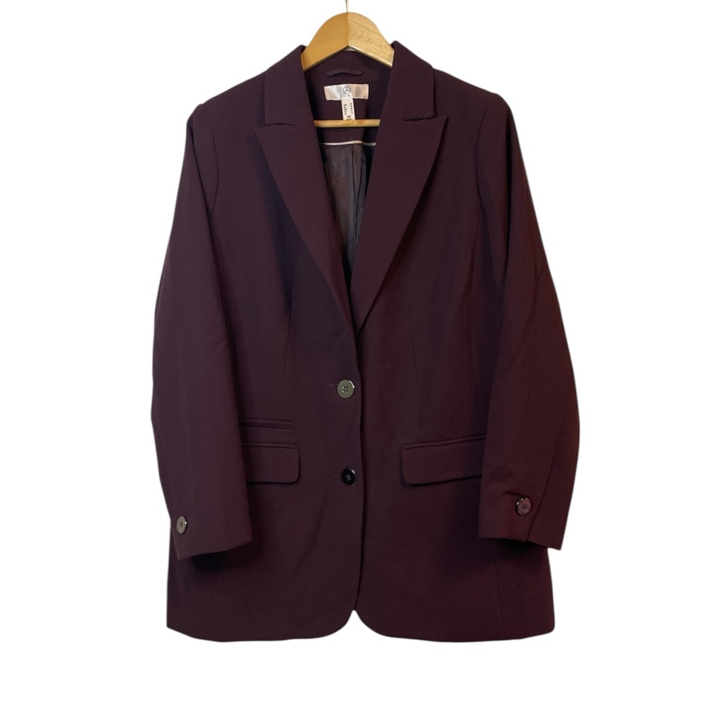 A MTL 1980 Purple Blazer Women’s Size 10 – Classic Two-Button